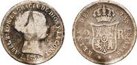 Spain 2 Reales Spain Kingdom 1852 2 Reales - Isabel II Silver (.900) Madrid Mint 2.34g VF KM 599.2 Cal 363 Aureo 367 -