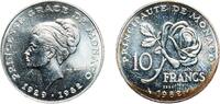 Monaco 10 Francs Monaco 1982 10 Francs - Rainier III (Princess Grace - Essai) Silver (.950) Paris Mint (30000) 11.4g PF KM E73 Gad 1789 MC158 -