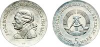 German Democratic Republic 5 Mark Germany German Democratic Republic Democratic republic 1978 5 Mark (Friedrich Gottlieb Klopstock) Nickel brass Berlin Mint (7550 -