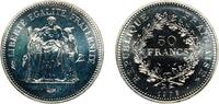 France 50 Francs France Fifth Republic 1975 50 Francs Silver (.900) (Copper .100) Paris Mint (4552011) 30.07g UNC Franc 2014 427/3 KM 941.1 -