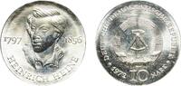 German Democratic Republic 10 Mark Germany German Democratic Republic Democratic republic 1972 A 10 Mark (Heinrich Heine) Silver (.625) Berlin Mint (55336) 16.96g -