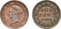 Canada 1 Cent Canada Commonwealth 1888 1 Cent - Victoria Bronze (Cu 95%, Sn 4%, Zn 1%) Royal Mint (Tower Hill) (4000000) 5.66g VF KM 7 Schön -