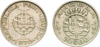 Angola 10 Escudos Angola Portuguese Overseas Province 1970 10 Escudos Copper-nickel Lisbon Mint (978000) 9g AU KM 79 -