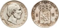 Netherlands 1 Gulden Netherlands Kingdom 1865 1 Gulden - Willem III Silver (.945) Utrecht Mint (6401755) 9.87g VF Sch 617 -