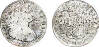 Peru 8 Reales Peru Spanish colony 1799 LIMAE IJ 8 Reales - Carlos IV (Colonial Milled Coinage) Silver (.896) (5367000) 26.46g VF Chopmarked K -