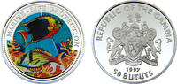 The Gambia 50 bututs Gambia 1997 50 bututs Marine Life Protection, coloured -