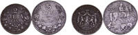 Bulgaria 2 Leva & 5 Leva Bulgaria Kingdom Boris III 1941 2 Leva & 5 Leva 2 Lots -