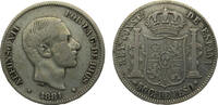 Philippines 50 Centavos Philippines Spanish colony 1881 50 Centimos - Alfonso XII Silver (.835) Manila Mint 12.98g VF KM150 -