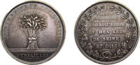 France NULL France Kingdom ND Jeton - Louis XVIII, Société d’horticulture de Seine-et-Oise Silver 10g XF -