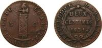 Haiti 2 Centimes Haiti First Republic 1831 2 Centimes Copper 5.96g XF KM A22 -
