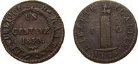 Haiti 1 Centime Haiti First Republic 1830 1 Centime Copper 2.61g VF KM A21 -