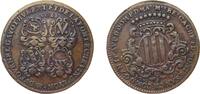 France Jeton France Kingdom 1705 Jeton - Benoît Cachet de Montesan Copper 7.7g XF F 10569 -