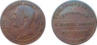 New Zealand 1 Penny New Zealand British colony ND (1863-1869) 1 Penny (S. Hague Smith, Auckland) Copper 14.5g VF R 464 - 469 -
