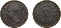 British Malaysia ½ Cent British Malaysia Straits Settlements British colony 1845 ½ Cent - Victoria Copper Kolkata / Calcutta / Murshidabad Mint (1873749 -