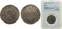 Austria 20 Kreuzer Austria Empire 1830 B 20 Kreuzer - Franz I Silver (.583) Kremnica / Körmöcbánya / Kremnitz Mint 6.68g NGC MS 62 KM 2145 Schön 64 -