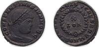 Rome Follis Rome Roman Empire 323 - 324 STR AE Follis - Constantinus II (CAESARVM NOSTRORVM VOT X) Bronze Treveri Mint 3.5g UNC RIC VII 441 -