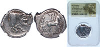 Greece (ancient) Tetradrachm Greece (ancient) Gela Ephesos 465 BC - 450 BC Tetradrachm (Sicily) Silver 16.42g NGC CH VF Jenkins 228 SNG Lockett 752 -