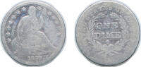 United States 1 Dime United States Federal republic 1839 O 1 Dime Seated Liberty Dime (with stars, no arrows) Silver (.900) New Orleans Mint (10531 -