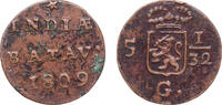 Indonesia ½ Duit Indonesia Netherlands East Indies Dutch colony 1809 ½ Duit (Batavia) Copper 1.3g VF KM 75 -