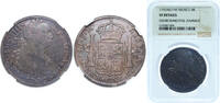 Mexico 8 Reales Mexico Spanish colony 1792 FM 8 Reales - Carlos IV Silver (.903) 27.07g NGC VF KM 109 -