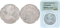 Mexico 8 Reales Mexico 1780 FF 8 Reales - Carlos III Silver (.903) 27.07g NGC CHOPMARKET KM 106 -