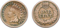 United States 1 Cent United States Federal republic 1862 1 Cent Indian Head Cent (with shield) Copper-nickel (28075000) 4.67g VF KM 90 -