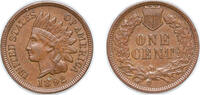 United States 1 Cent United States Federal republic 1902 1 Cent Indian Head Cent Bronze (87374704) 3.11g AU KM 90a Schön 117a -