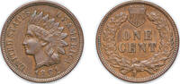 United States 1 Cent United States Federal republic 1901 1 Cent Indian Head Cent Bronze (79609158) 3.11g AU KM 90a Schön 117a -