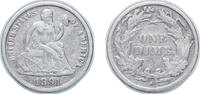 United States 1 Dime United States Federal republic 1891 S 1 Dime Seated Liberty Dime (w/o stars, increased weight) Silver (.900) San Francisco Min -