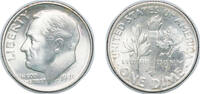 United States 1 Dime United States Federal republic 1949 S 1 Dime Roosevelt Silver Dime Silver (.900) (13500000) 2.5g UNC KM 195 Schön 197 -