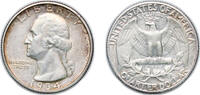 United States ¼ Dollar United States Federal republic 1934 ¼ Dollar Washington Silver Quarter Silver (.900) 6.25g AU KM 164 Schön 168 -