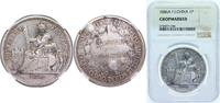 French Indochina 1 Piastre French Indochina 1886 A 1 Piastre Silver (.900) Paris Mint 27.215g NGC CHOPMARKED KM 5 Lec 266-275 -