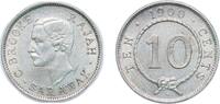 British Malaysia 10 Cents British Malaysia Sarawak British colony 1900 H 10 Cents - Charles Brooke Rajah Silver (.800) (150000) 2.7g AU KM 9 Schön 3 Y 10 -