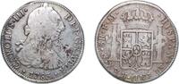 Mexico 8 Reales Mexico Spanish colony 1785 FM 8 Reales - Carlos III Silver (.903) Mexico City Mint 26.45g VF KM 106 -