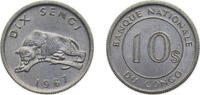 Democratic Republic of the Congo 10 Sengi Democratic Republic of the Congo 1967 10 Sengi Aluminium Heaton and Sons / The Mint Birmingham Limited mint (90996000) 0.7g BU K -