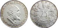 Austria 25 Schilling Austria Second Republic 1958 25 Schilling 100th Anniversary of birth of Auer von Welsbach, chemist -