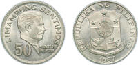 Philippines 50 Sentimos 1967 Philippines Republic 1967 50 Sentimos Nicke... 4,40 EUR prix TTC + 10,00 EUR frais d'envoi