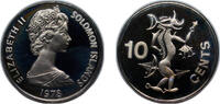 Solomon Islands 10 Cents Solomon Islands Constitutional Monarchy Within The Commonwealth 1978 FM 10 Cents - Elizabeth II (2nd portrait) Copper-nickel (60 -