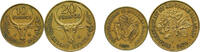 Madagascar 10 Francs & 20 Francs Madagascar First Republic 1970 10 Francs & 20 Francs 2 Lots, FAO -