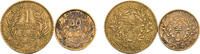 Tunisia 50 Centimes & 1 Franc Tunisia French Protectorate Muhammad VIII AH1364 (1945) 50 Centimes & 1 Franc 2 Lots, Chambers of Commerce Coinage -