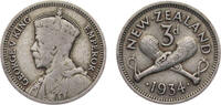 New Zealand 3 Pence 1934 Royal mint New Zealand State George V 1934 3 Pe... 4,40 EUR prix TTC + 10,00 EUR frais d'envoi