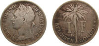 Democratic Republic of the Congo 1 Franc Democratic Republic of the Congo Belgian colony 1922 1 Franc - Albert I (Dutch text) Copper-nickel (5000000) 10g VF KM21 LABCM-1 -