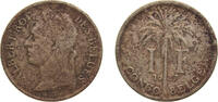 Democratic Republic of the Congo 1 Franc Democratic Republic of the Congo Belgian colony 1927 1 Franc - Albert I (French text) Copper-nickel (15250000) 10g VF KM20 LABCM -