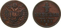 Austria ½ Kreuzer Austria Empire 1851 B ½ Kreuzer - Franz Joseph I Copper Kremnica / Körmöcbánya / Kremnitz Mint (27733000) 2.7g XF KM 2181 ÉH 144 -