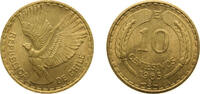 Chile 10 Centésimos Chile Republic 1965 So 10 Centésimos Aluminium-bronze Santiago Mint (49480000) 8g BU KM 191 -