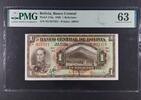 BOLIVIA 1 BOLIVIANO 1928 BANCO CENTRAL. Serie 'N2'. PMG 63 65,00 EUR  + 15,00 EUR frais d'envoi