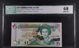 ST. KITTS 5 DOLLARS 1994 EAST CARIBBEAN STATES. ICG 68 129,00 EUR  + 15,00 EUR frais d'envoi