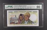 COMOROS 5000 FRANCS 1984 BANQUE CENTRALE PMG 66 EPQ 199,00 EUR  + 15,00 EUR frais d'envoi