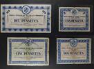 ANDORRA SPAIN PESETAS 1936 VALLS D'ANDORRA. COMPLETE BLUE SERIES. SMALL ... 1249,00 EUR  + 15,00 EUR frais d'envoi