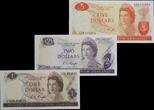New Zealand 1975-1977 Rare, Knight signature, uncirculated set SPL